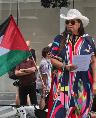 Palestine advocate Leeann Wahanui-Peters