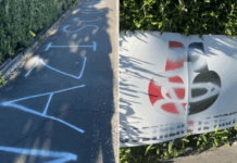 Photos of attack on Palestine activist’s property ‘censored’ by Facebook Part of the vandalism outside human rights activist John Minto's home