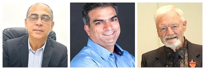 Dr Shailendra Singh (from left), Dr Sarwal, and Dr David Robie