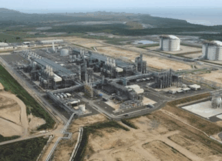 Exxon Mobil PNG's LNG plant near Port Moresby