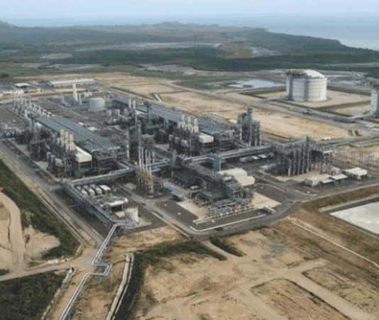 Exxon Mobil PNG's LNG plant near Port Moresby