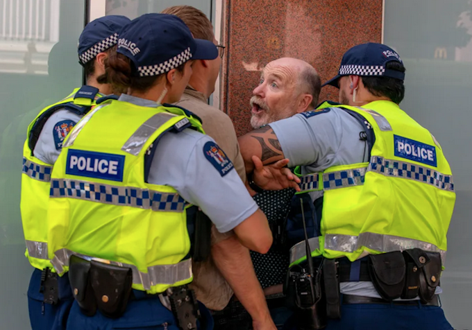 Former NZ mayoral hopeful arrested at Venezuela solidarity protest