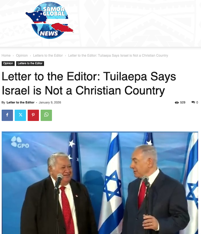 Human Rights Protection Party leader and Samoa's longest serving former prime minister Tuilaepa Sailele Malielegaoi