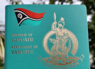 A Vanuatu passport
