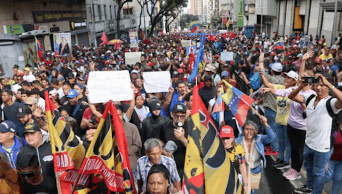 Venezuelans mobilise in Caracas against US violent aggression and abductions this week