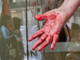 The "Blood on your hands" protest at the US Consulate