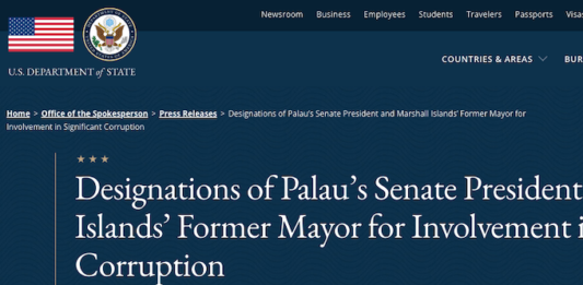 The designations render the two Micronesian politicians and their immediate family members ineligible for entry into the US