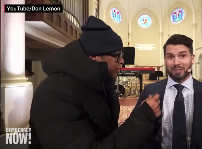 Don Lemmon DN 680wide US journalist Don Lemon reporting at the Cities Church in St Paul