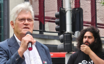 NZ rally slams Five Eyes intelligence ties hours before US-Israel attack on Iran Physicist and peace advocate Dr Peter Wills