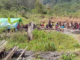 This photo was shared by ULMWP on 10 February 2026, claiming a makeshift refugee camp in Puncak Regency of West Papua was bombed