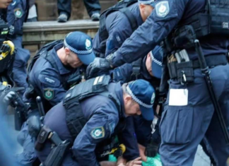 Sydney police violence at the Monday night protest against the Gaza genocide and visit by Israeli President Isaac Herzog