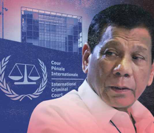 Former Filipino president Rodrigo Duterte