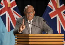 Fiji Prime Minister Sitiveni Rabuka