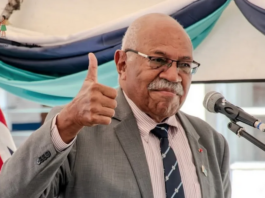 Fiji Prime Minister Sitiveni Rabuka