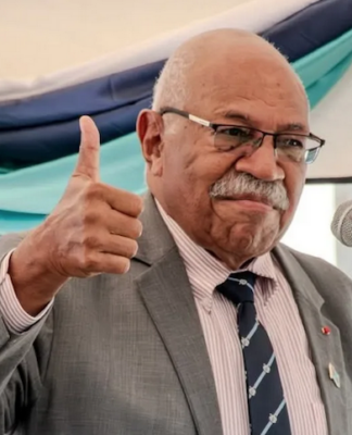 Fiji Prime Minister Sitiveni Rabuka
