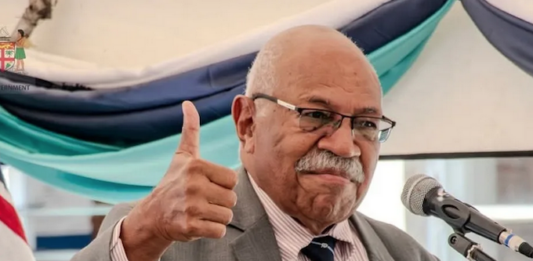Fiji Prime Minister Sitiveni Rabuka