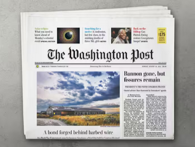 The Washington Post WP 680wide The staff cutbacks, will impact on The Post's international, editing, metro and sports desks