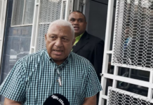 Fomer Fiji prime minister Voreqe Bainimarama