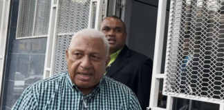 Former Fiji prime minister Voreqe Bainimarama