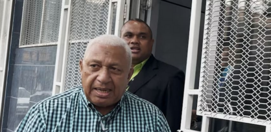 Former Fiji prime minister Voreqe Bainimarama