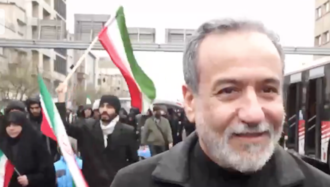 Iran's Foreign Minister Abbas Araghchi on the streets of Tehran