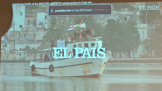 The Nuestra America Convoy humanitarian aid arrives in Havana this week