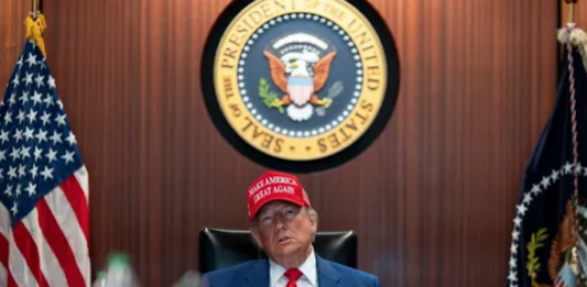 US President Trump holds a meeting in the Situation Room at the White House