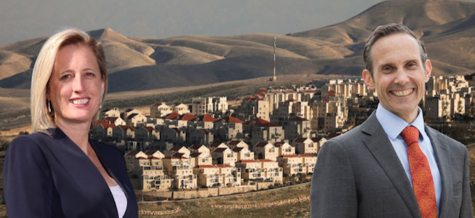 An illegal Israeli settlement in the West Bank