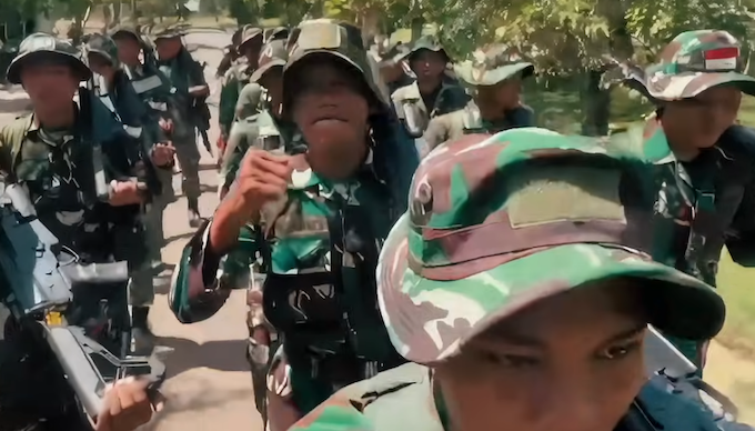 Massive military involved in operations in West Papua -- as shown in the film . . . Jakarta has second thoughts on Gaza "peacekeepers"