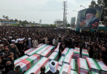 Densely populated parts of Tehran are being pounded by wave after wave of US and Israeli bombs.  Shahid Hamedani School in Tehran was struck on the day of the funerals of he schoolgirls from Minab