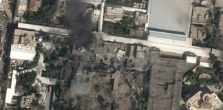 Neither preemptive nor legal, US-Israeli strikes on Iran have blown up international law The first satellite image of the bombing of Ayatollah Ali Khamenei's compound in Tehran on the opening day of the surprise and illegal US-Israeli attack on Iran