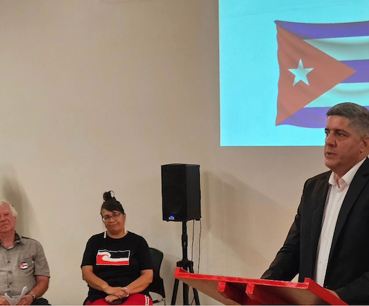 Cuban Ambassador Luis Morejón Rodríguez speaks about the US fuel blockade