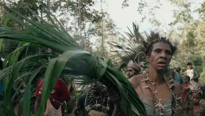 West Papuan doco Pig Feast exposes oligarchs, food security crisis and ecocide under noses of military Village resisters against the massive destruction of rainforest as portrayed in the new West Papuan documentary Pesta Babi - Pig Feast