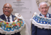 Fiji Prime Minister Sitiveni Rabuka (left) and Israeli PM Benjamin Netanyahu