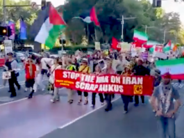 A Sydney protest against the US-Israeli war on Iran