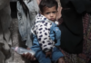 This 18-month-old child’s father, Osama Abu Nassar, was detained near the al-Maghazi refugee camp