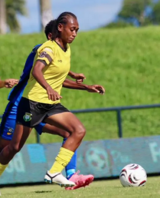 Vanuatu national women's football team playing Fiji last week in the FIFA 2027 World Cup Oceania Qualifiers