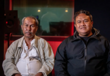 Producer Victor Mambor (left) and director Dandhy Dwi Laksono of Pesta Babi (Pig Feast)