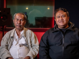 Producer Victor Mambor (left) and director Dandhy Dwi Laksono of Pesta Babi (Pig Feast)