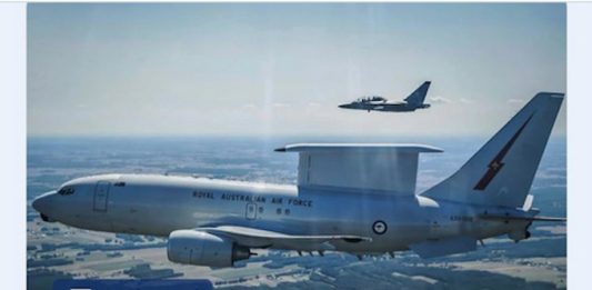 The Wedgetail E-7 spy plane being sent by Australia to the Persian Gulf to help the US-Israeli aggression against Iran