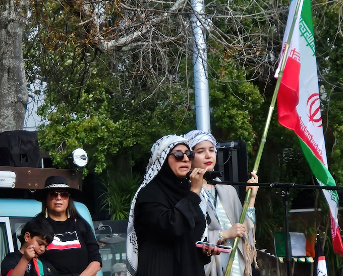 Two Afghanis speaking about the illegal and unprovoked war on Iran today