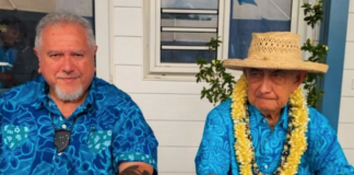 Mass Easter resignations within Tahiti’s pro-independence ruling party French Polynesia's President Moetai Brotherson (left) and his father-in-law Oscar Temaru, president of the ruling Party Tavini Huiraatira