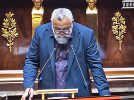 Pro-independence advocate Emmanuel Tjibaou, one of the two MPs representing New Caledonia at the Assembly