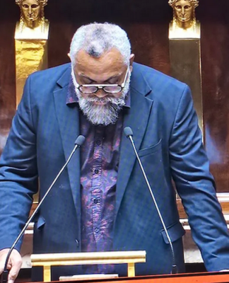 Pro-independence advocate Emmanuel Tjibaou, one of the two MPs representing New Caledonia at the Assembly