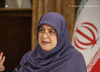 Iranian spokesperson Fatemeh Mohajerani