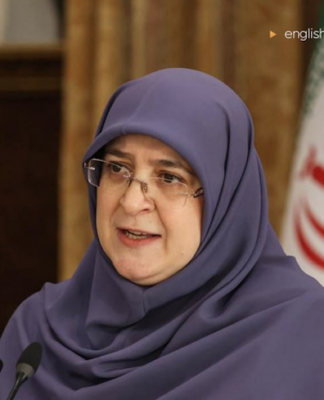Iranian spokesperson Fatemeh Mohajerani