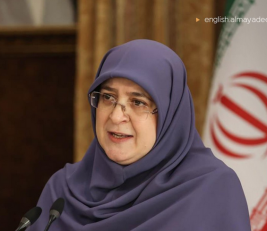 Iranian spokesperson Fatemeh Mohajerani