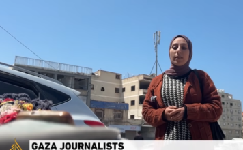 A young Gazan journalist describes her setting up for story telling about Al Shifa Hospital