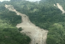 The landslide occurred on Sunday in Gazelle district in Papua New Guinea's East New Britain province