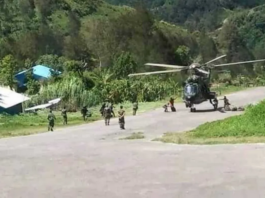 Indonesian military forces conduct operations in Intan Jaya, Papua province